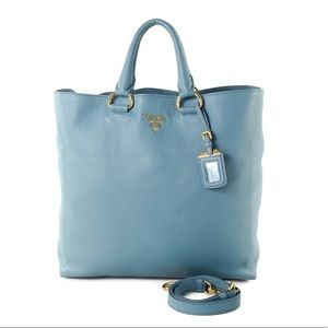 PRADA VITELLO DAINO TWO WAY TOTE BAG